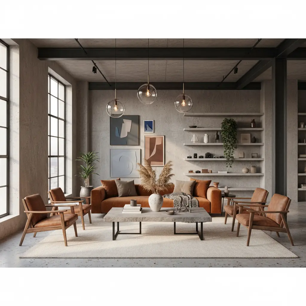 Hormigón en el diseño de interiores: Del estilo industrial a la elegancia refinada