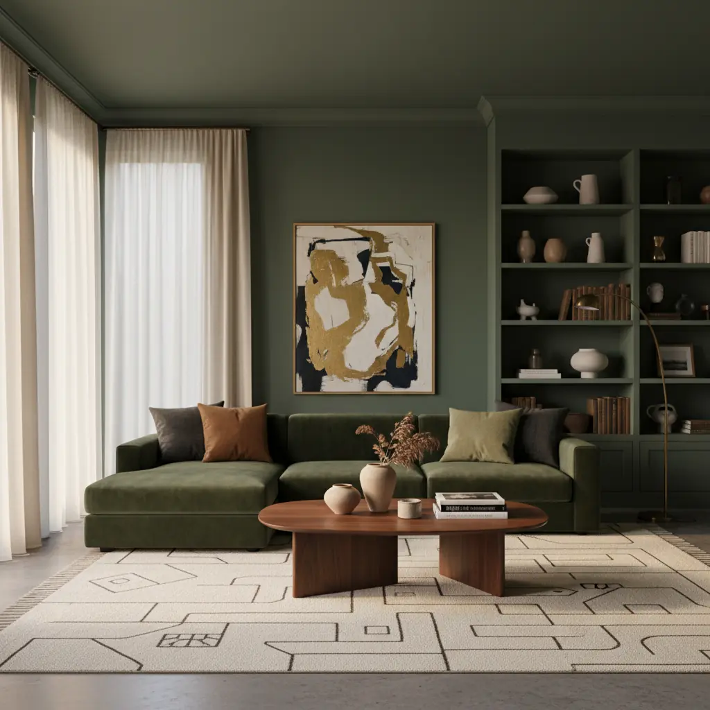 Verde Oscuro en Diseño de Interiores: Por Qué Es el Nuevo Neutro en 2026