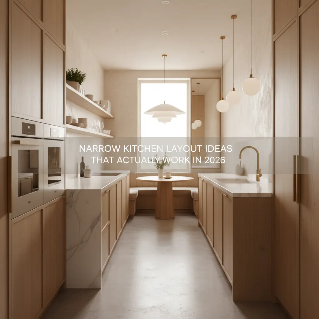 Ideas de Diseño para Cocinas Estrechas que Realmente Funcionan en 2026