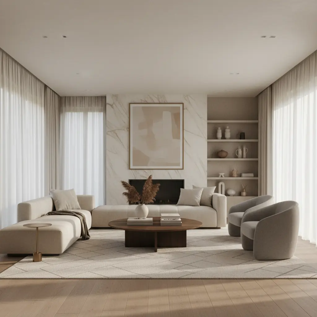 Lujo Silencioso en Diseño de Interiores: Menos Obvio, Más Elevado