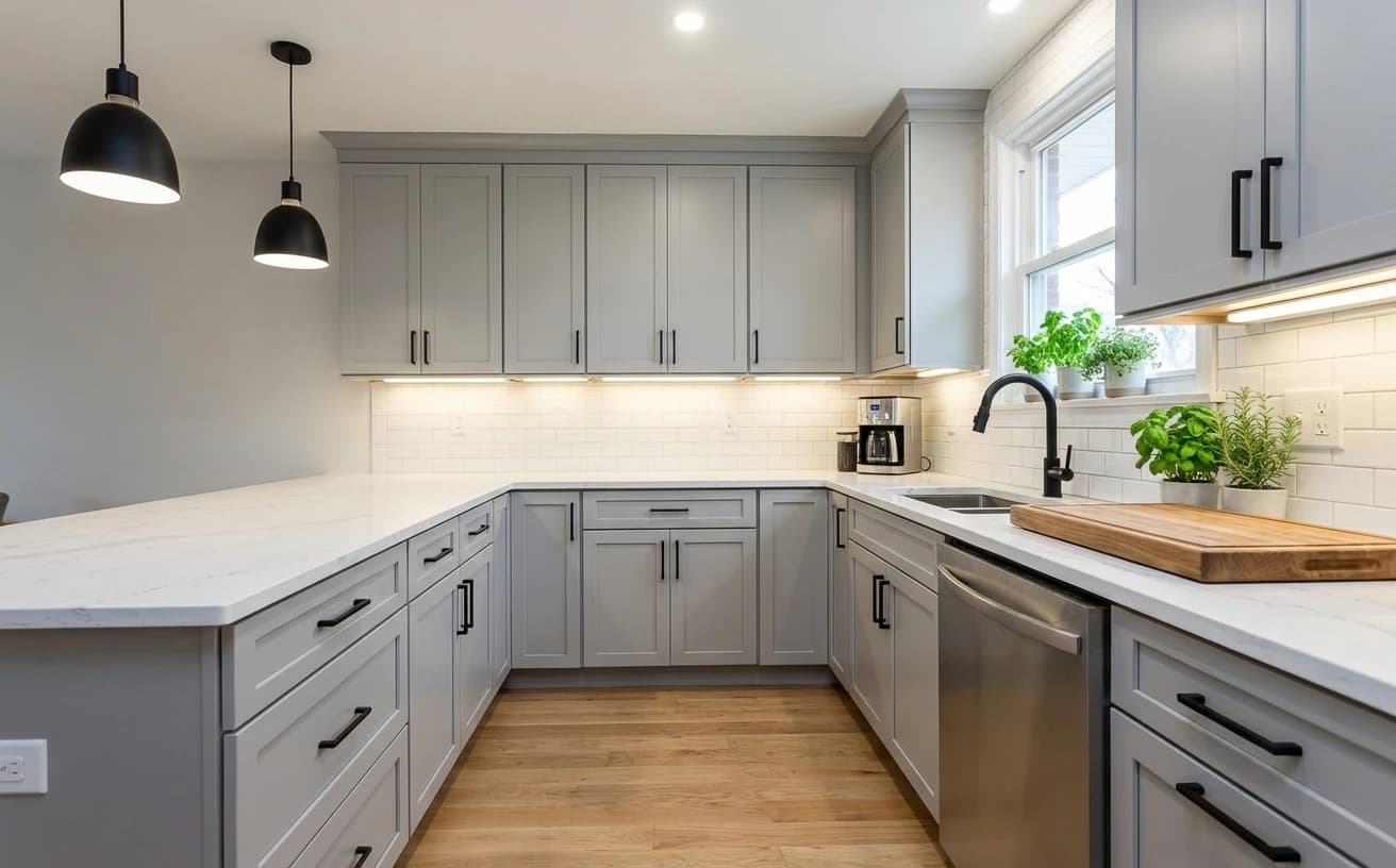 Kitchen after AI redesign