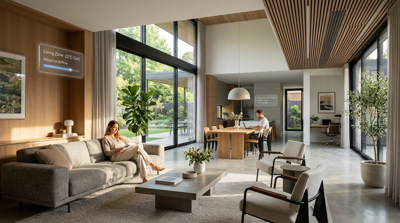 Zoneamento de Microclima por IA: O Futuro do Conforto Personalizado em Ambientes de Conceito Aberto
