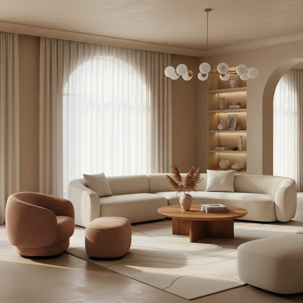 Curved Furniture Trend 2026: Why Soft Shapes Define Modern Interiors
