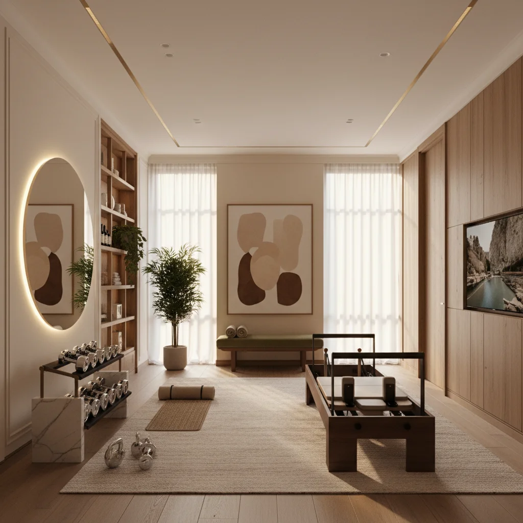 Diseña un Gimnasio en Casa: Eleva tu Espacio Fitness con Principios de Diseño de Interiores