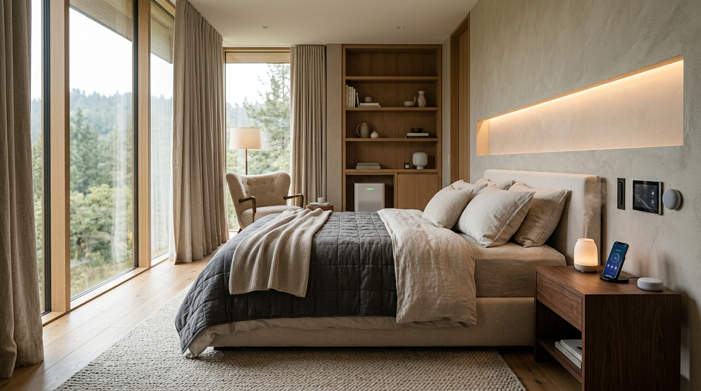 Como Projetar um Santuário de Sono Multissensorial Otimizado por IA