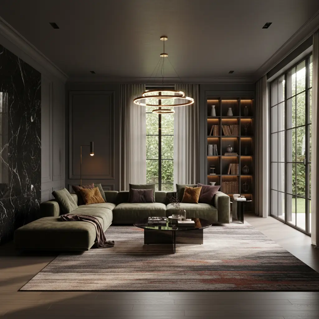 Dominando Interiores con Carácter: Colores Oscuros Sin Reducir Visualmente Tu Espacio