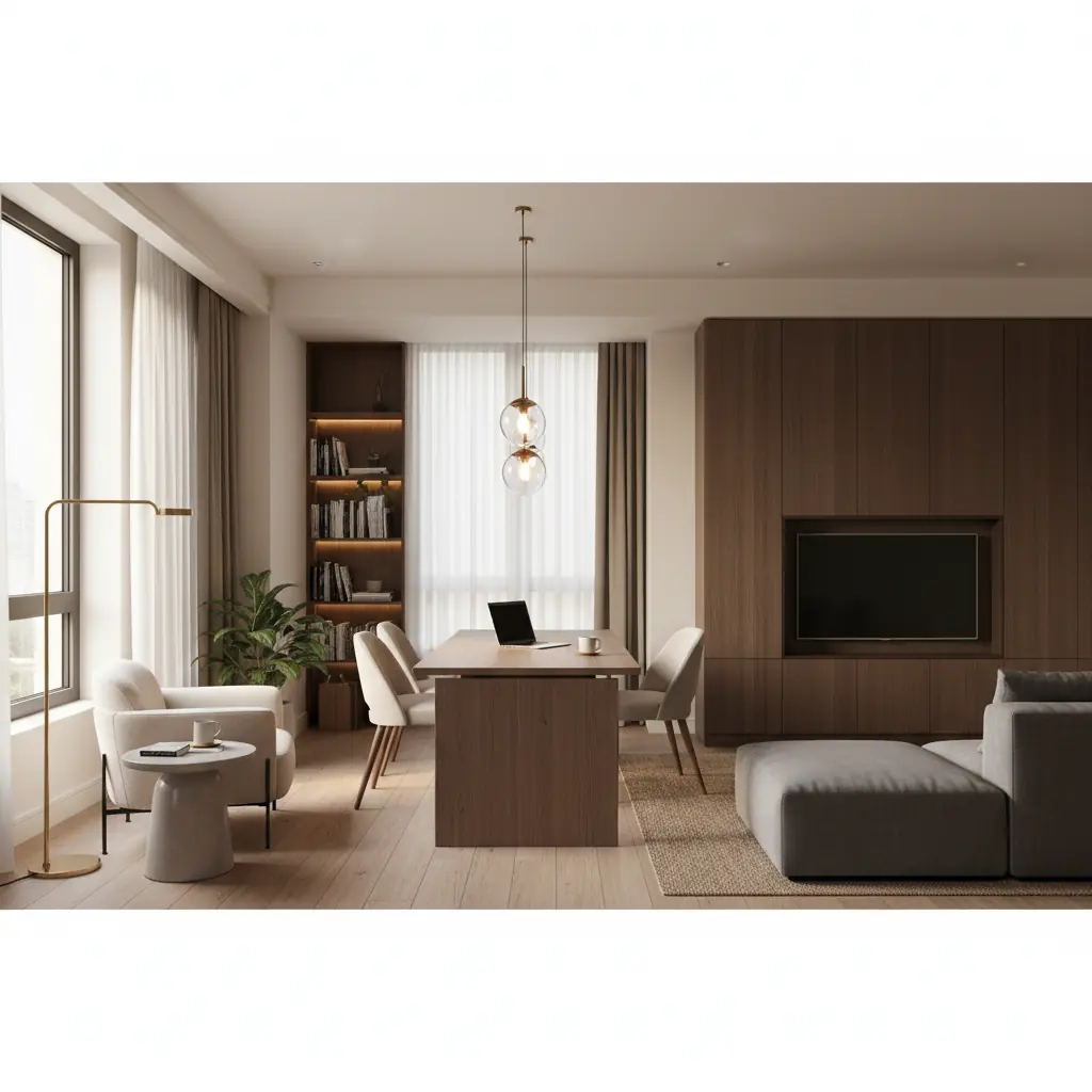 Diseño de Habitaciones Multifuncionales: Domina Tu Espacio de Triple Función con Estilo