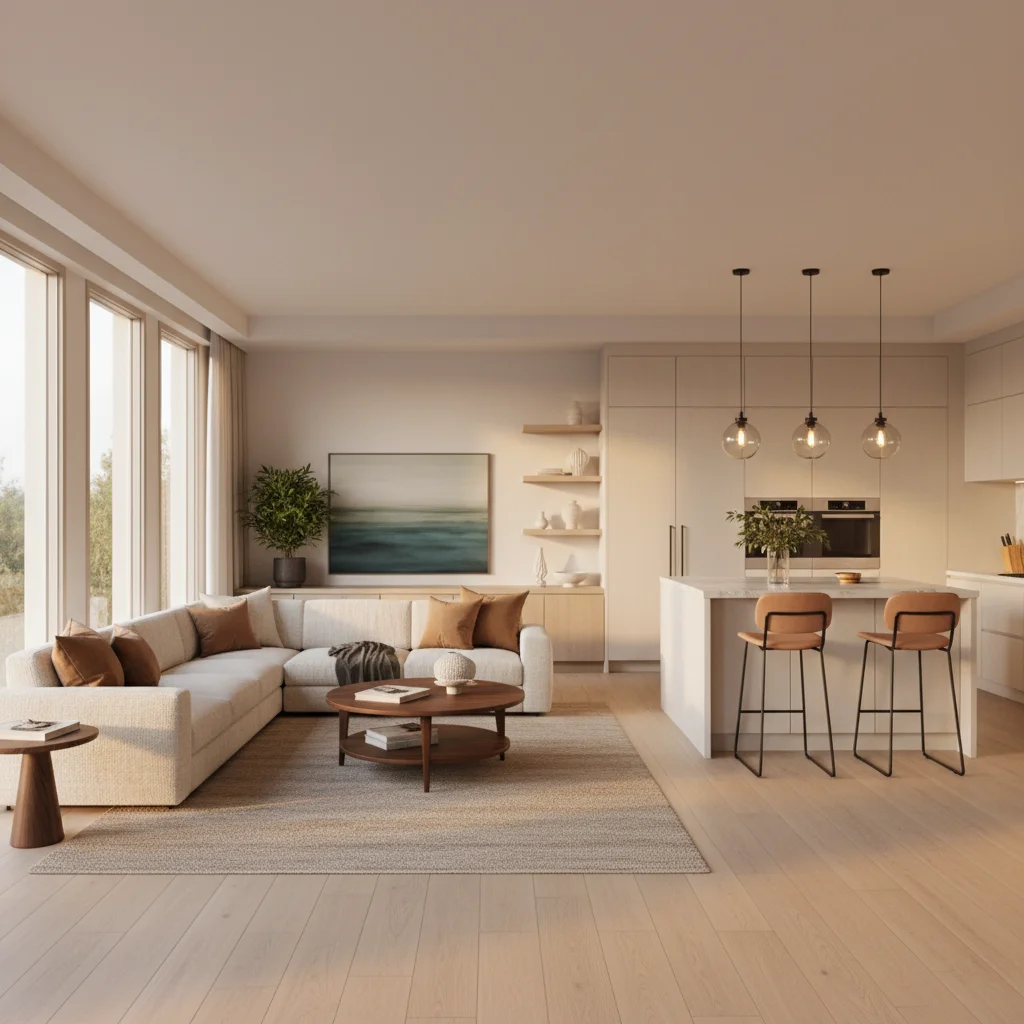 Diseño de Cocina-Sala Integrados: Crea Zonas y Flujo Perfectos