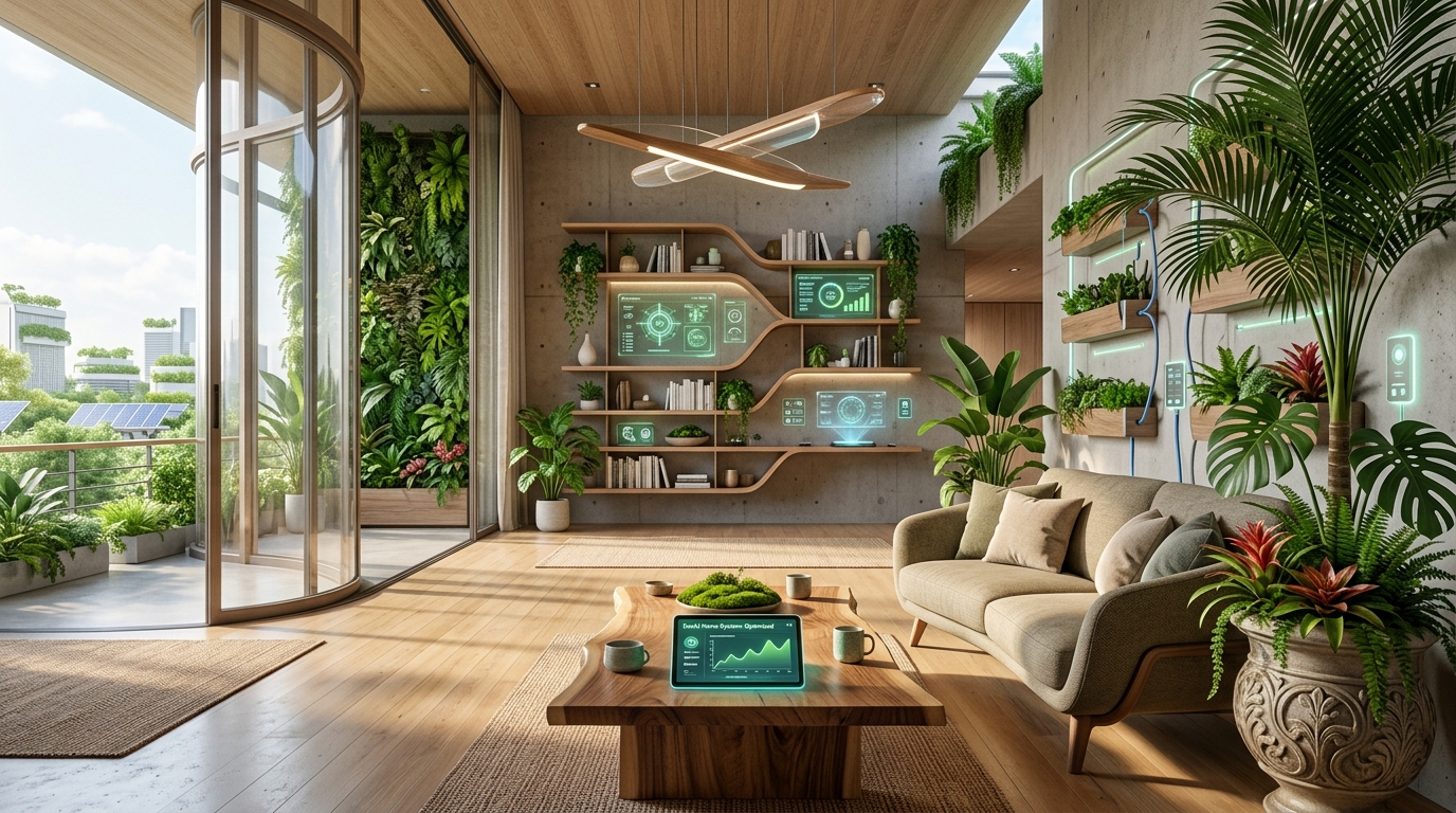 Diseño de Interiores Solarpunk: El Futuro de la Estética Sostenible Impulsada por IA