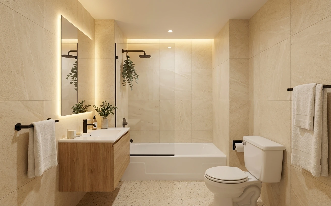 Spa-Inspired Bathroom redesign