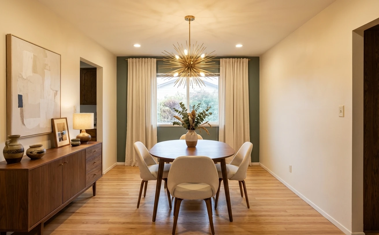 Mid-Century Dining Room redesign
